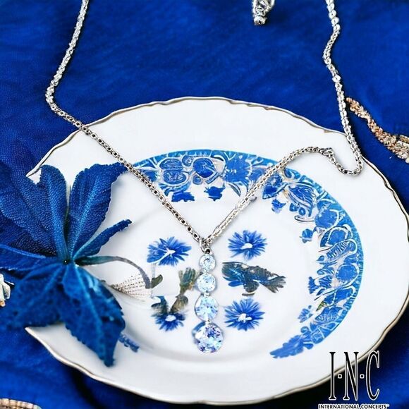 INC International Concepts Jewelry - INC Graduated Crystal Necklace ENCHANTED!